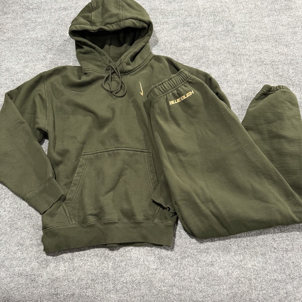 Nike X Billie Eilish XS 2 Piece Set Hoodie DQ7750-355/Jogger DQ7752-355 Green